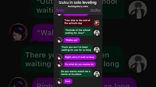 Izuku in solo leveling part 1