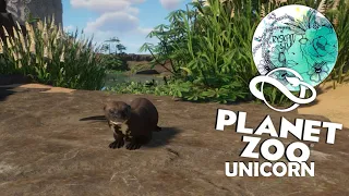 Enclosure for Giant Otter 🦦 Wybieg dla Wydry na mokradłach | Planet Zoo Unicorn Ep.4