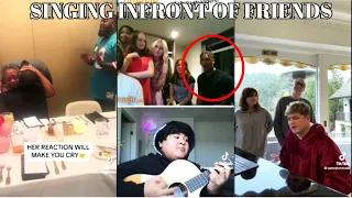 Singing In Front Of Friends And Other People 🥰Shocking Reactions!!😱 Part 4