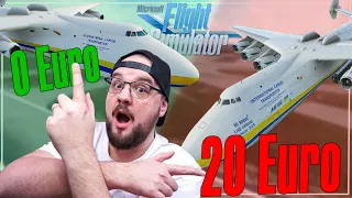 Lohnt sich die Antonov AN-225 überhaupt? | Vergleich mit kostenloser Mod im Microsoft Flugsimulator