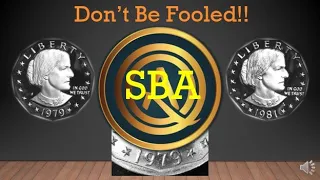 DON'T BE FOOLED!! - Susan B. Anthony Proof Dollar Design Change Varieties