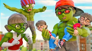 Nick Hulk Teaches Nick Spider To Use Skills - Scary Teacher 3D Zombie Family