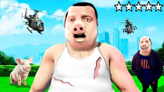 GTA 5 - FRANKLIN verwandelt sich zu JOHN PORK!🐷