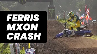 Dean Ferris crash at the Motocross of Nations - 2023