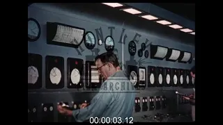 Control Room in a Power Plant, 1950s - Film 1091714