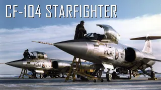 Backbone of Canada's 1960s-era nuclear deterrence strategy in Europe; Canadair CF-104 Starfighter