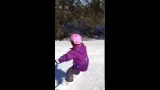 Jon Kay and daughter shred some snow at the Oshawa Ski Club.
