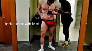 CHEST + BACK DAY w/ KHARI