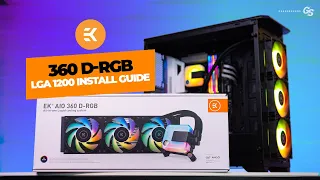 HOW TO Install EK AIO 120, 240 and 360 D-RGB on Intel LGA 1200 and 115X