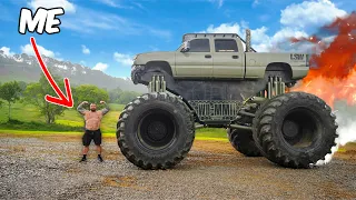 Driving The World's BIGGEST MONSTER TRUCK! ft. WhistlinDiesel