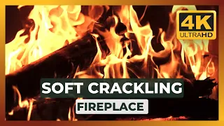 Soft Crackling Fireplace for Ultimate Relaxation and Sound Sleeping (4K UHD)