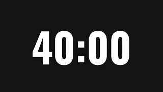 40 MINUTE COUNTDOWN TIMER⏰ (40 Minute Timer)