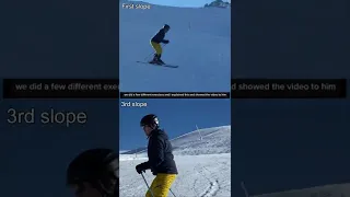 Ski lesson In Zermatt Switzerland
