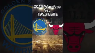 2016 Warriors Vs. 1996 Bulls 🏀🔥 #shorts
