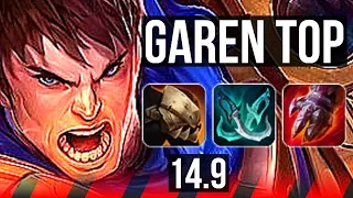 GAREN vs KENNEN (TOP) | 1400+ games, 8/2/7, Dominating | KR Diamond | 14.9