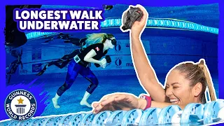 Longest underwater walk with one breath! - Guinness World Records