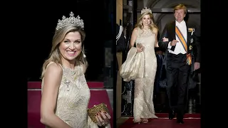 QUEEN MAXIMA'S STUNNING AND AMAZING GOWNS WORN FOR STATE VISITS AND GALAS