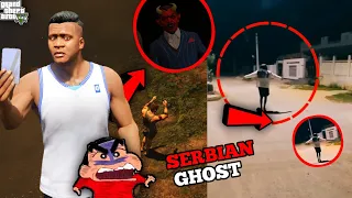 Shinchan & Franklin Found SERBIAN LADY & Man GHOST Near Franklin House  | JSS GAMER