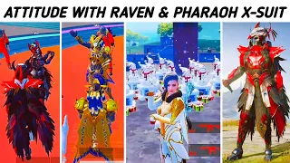Attitude With Blood Raven 😈 & MAX PHARAOH X-SUIT  ( Part 90 ) | Hey Noob Gaming