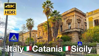 Walking Tour Italy: Exploring Catania in Stunning HDR 4K 60 FPS Quality!