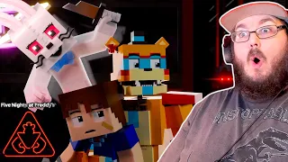 Get Away | Minecraft Fnaf Security Breach animated music video (Song by @TryHardNinja) FNAF REACTION