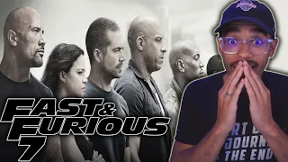 Furious Seven (2015) Movie Reaction! *FIRST TIME WATCHING*