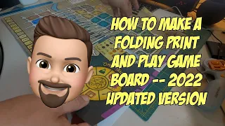 How To Make a Folding Print and Play Game Board - Step by Step Tutorial