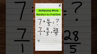 Multiplying Whole Numbers by Fractions | Math with Mr. J #Shorts