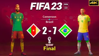 FIFA 23 - CAMEROON vs. BRAZIL - FIFA World Cup Final - Choupo-Moting vs. Richarlison - PS5™ [4K]