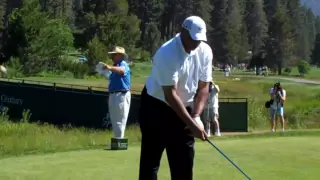 Charles Barkley CRAZY GOLF SWING on 10th Tee - Day 2 American Century Classic Lake Tahoe, NV