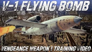 The V-1 Flying Bomb | Training Video In English | Vergeltungswaffe 1 "Vengeance Weapon 1" | Upscaled