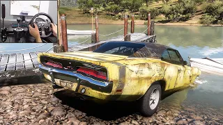 Rebuilding a Dodge Charger R/T - Forza Horizon 5 (Steering Wheel + Shifter) Gameplay