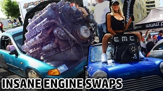 TOP 12 Absolutely Ridiculous INSANE Engine Swaps You Will NOT Believe!(Toyota supra v12 et