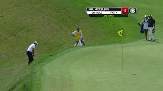 Phil Mickelson Jars This Ridiculous Bunker Shot for Eagle | 2015 PGA Championship