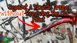 How To Repaint MTB Frame Using Spray Cans Without Removing The Old Paint