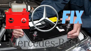 How to Change A Mercedes Starter Battery and Reset MBZ Battery Warning Light SL500 S550 CLS550