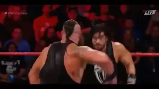 OMG Roman Reigns pin Braun Strowman cleanly in a brutal match