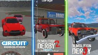 Evolution of pickup to Demolition derby 1, 2, 3