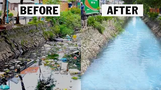 Cleaning Up Tons of Plastic Waste Polluting Canal, We Cleaned it For Free | Volunteer Cleaning