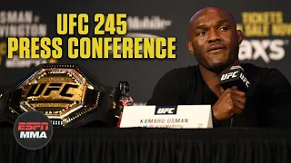 Kamaru Usman, Colby Covington trade verbal jabs at UFC 245 press conference | ESPN MMA