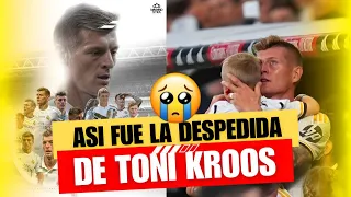 😭 ASI FUE la DESPEDIDA de TONI KROOS con el REAL MADRID 🙏 ROMPE en LAGRIMAS , ABRAZOS, CANTICOS 😱