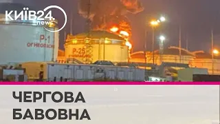 У порту Тамані прогримів вибух на нафтобазі: пожежу видно навіть із Кримського моста