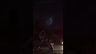 Weird light in the night sky over Napa Valley California 10/7/18