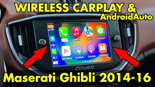 How to install Wireless CarPlay and AndroidAuto in Maserati Ghibli 2014-2016