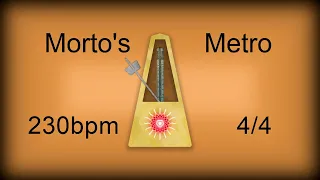 230 bpm 4/4 Metronome Woodblock (12 minutes)