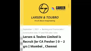 Apply jobs for freshers and entry level posts