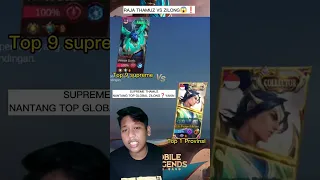 TOP 9 INDONESIA THAMUZ ADU MENTAL VS TOP GLOBAL ZILONG 😱❗#mobilelegends #mlbbid