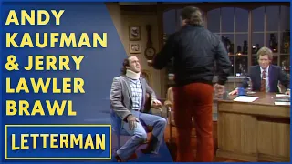 Jerry Lawler Slaps Andy Kaufman | Letterman