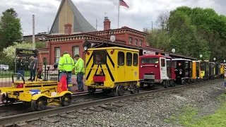 NARCOA rail speeder car excursion through Tamaqua, Pennsylvania