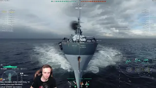 World of Warships - My first game with the soviet battleship Slava - it's all about the guns